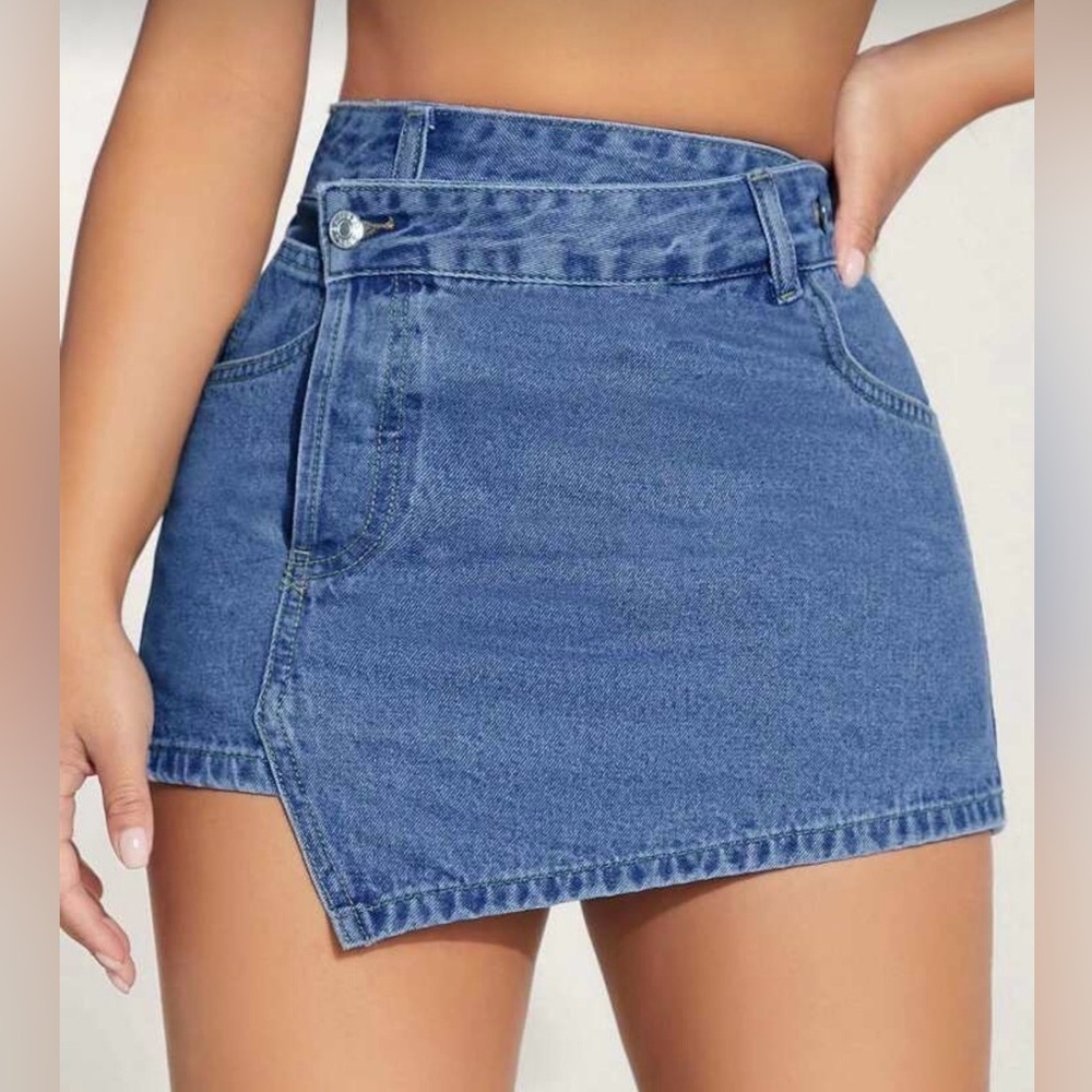 SHEIN Blue Denim Skirt - Picture 11 of 13